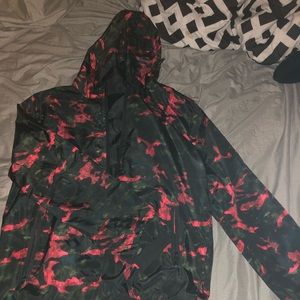 Men’s Red and Black Camo Jacket